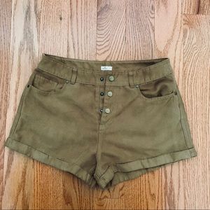 (Sz 3) Hollister faux suede high waisted shorts